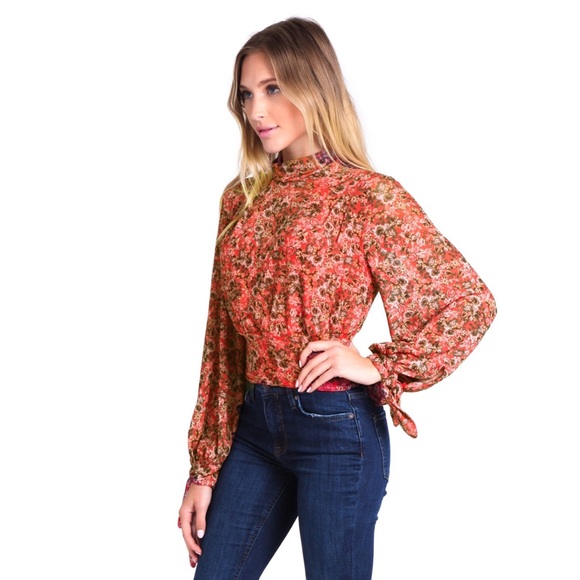 🌈 SOLD 🌈 FREE PEOPLE all dolled up poppy top - Picture 11 of 13